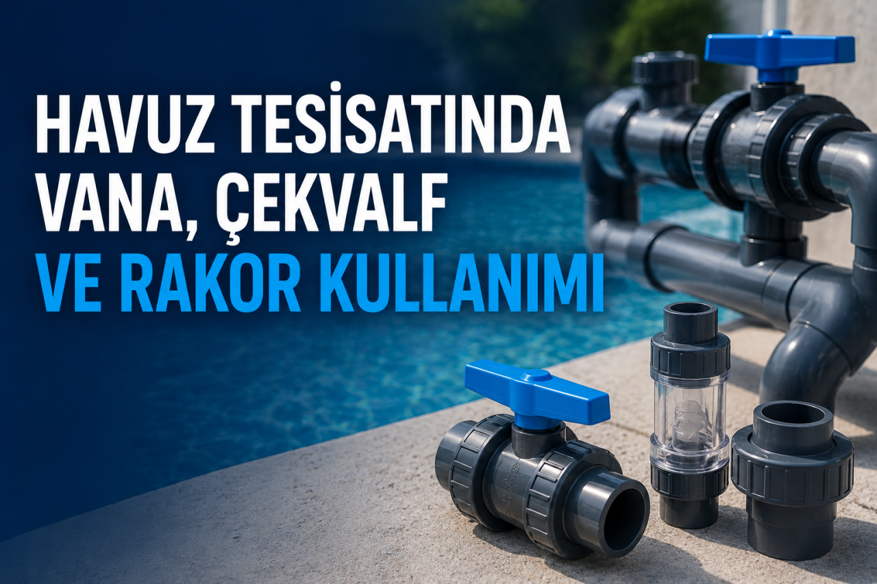 Havuz Tesisatında Vana, Çekvalf ve Rakor Kullanımı