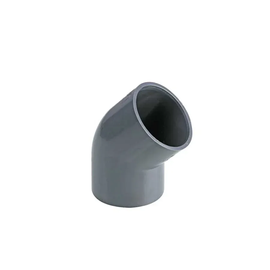 U-PVC 45° YAPIŞTIRMA MUFLU DİRSEK