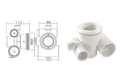 Ø32 mm HAVA VE Ø50 SU ÇIKIŞLI